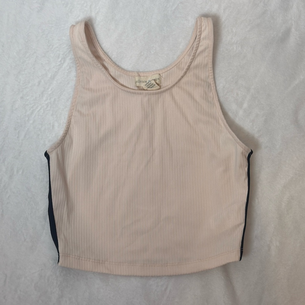 Urban Outfitters Silence + Noise Ribbed Cropped Tank Top, Size Medium
